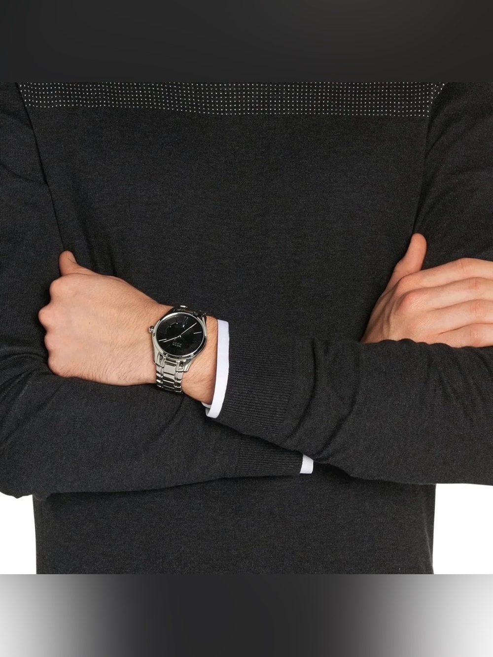 Boss Men's  Watch 1513025 - Black Dial Stainless Steel Bracelet